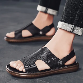 Verão Plataforma Sandálias Homens Clássico de Andar de Chinelos Exterior Casual Slides Leve e Confortável Homens de Chinelos, Sapatos de Praia